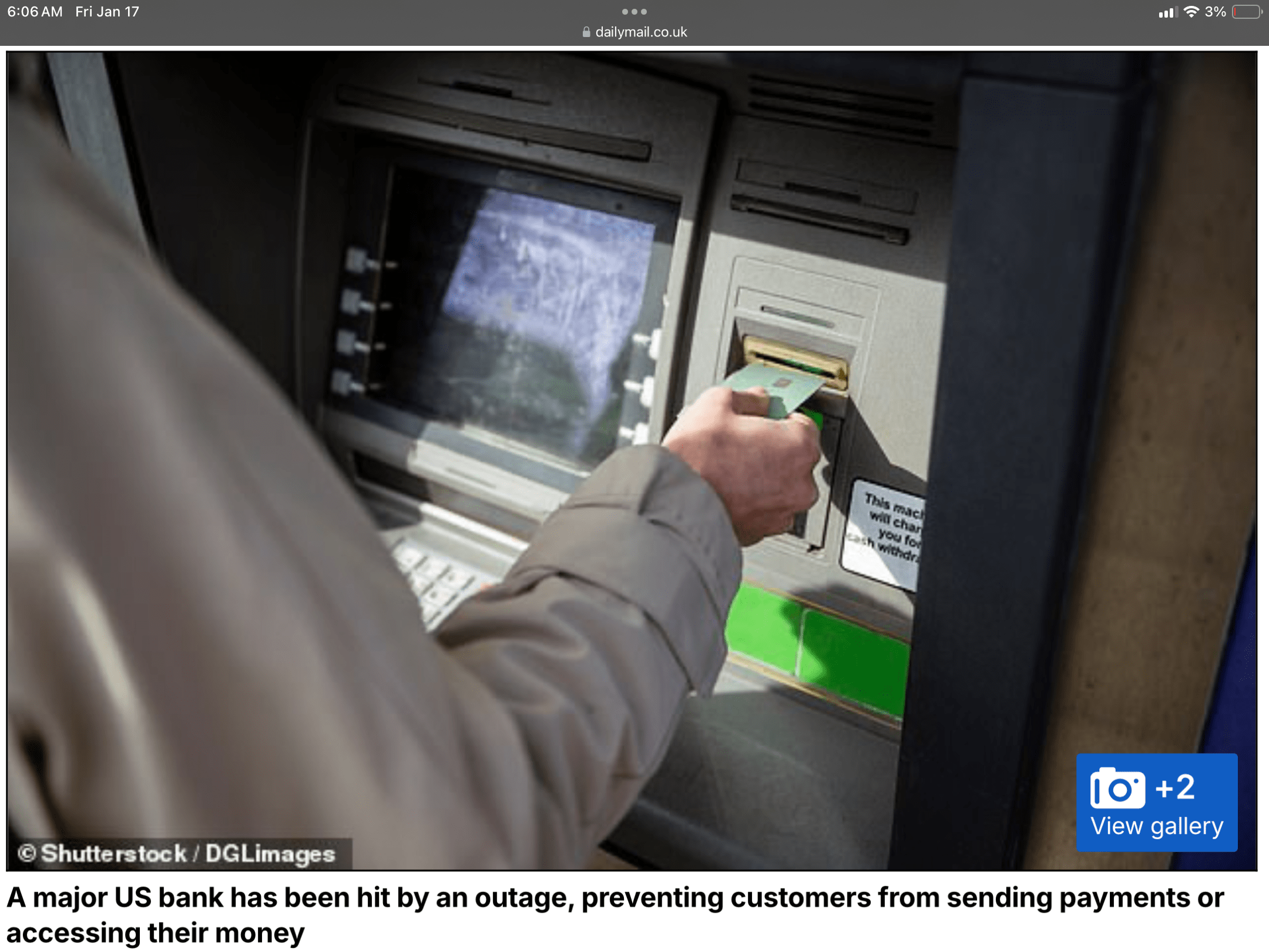 Capital One goes DOWN with customers struggling to send payments or access cash